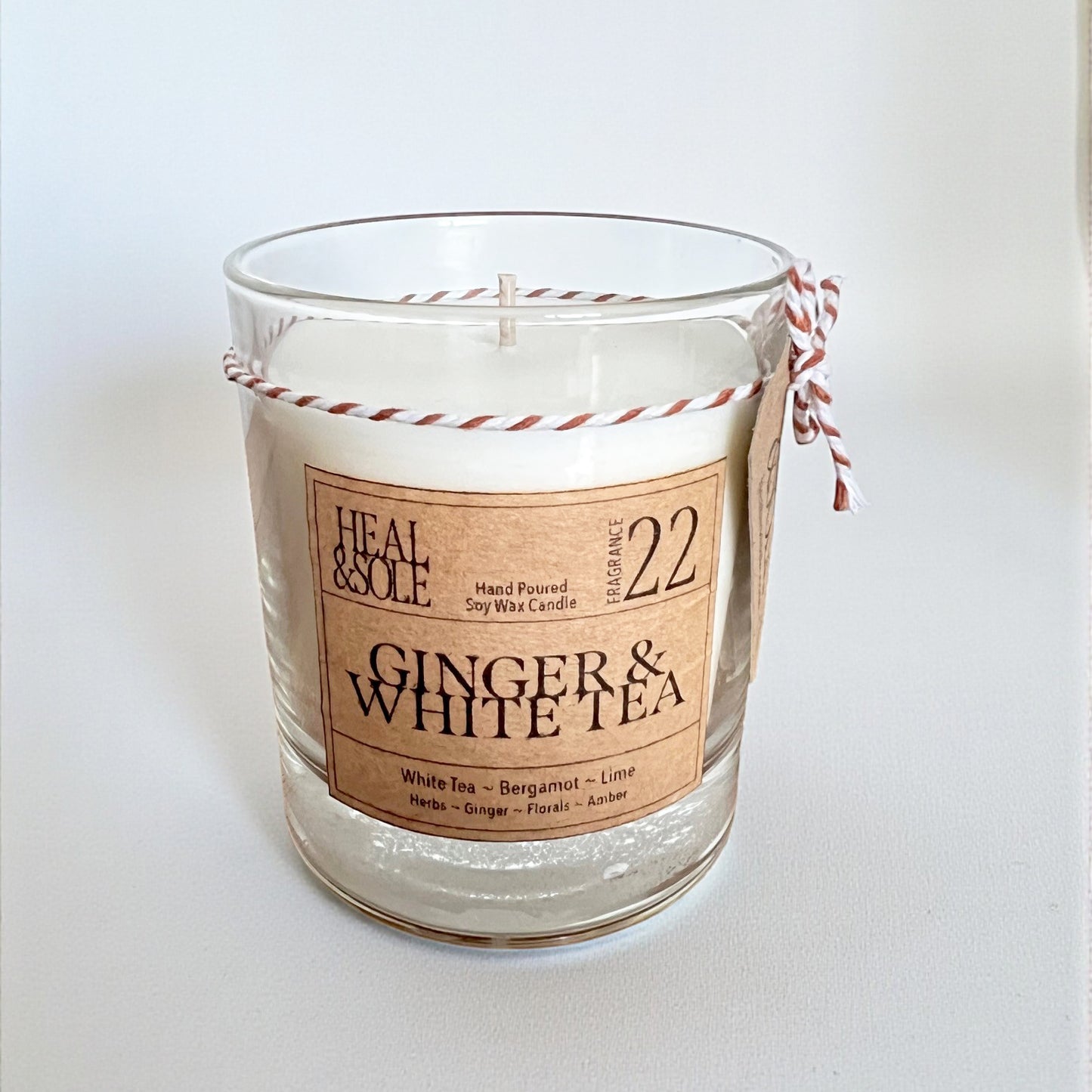 Ginger & White Tea Candle