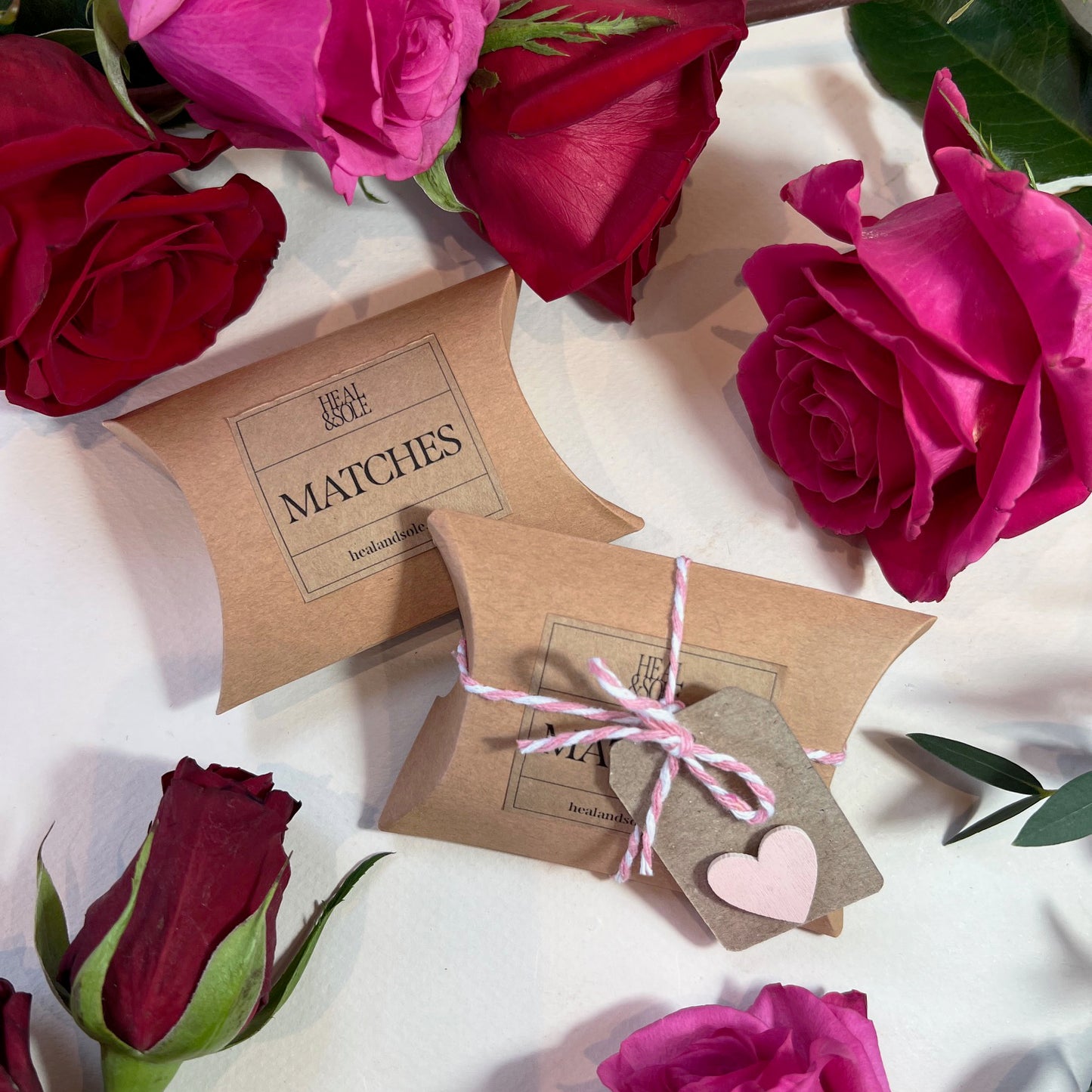 Pink Matches Pillow Box