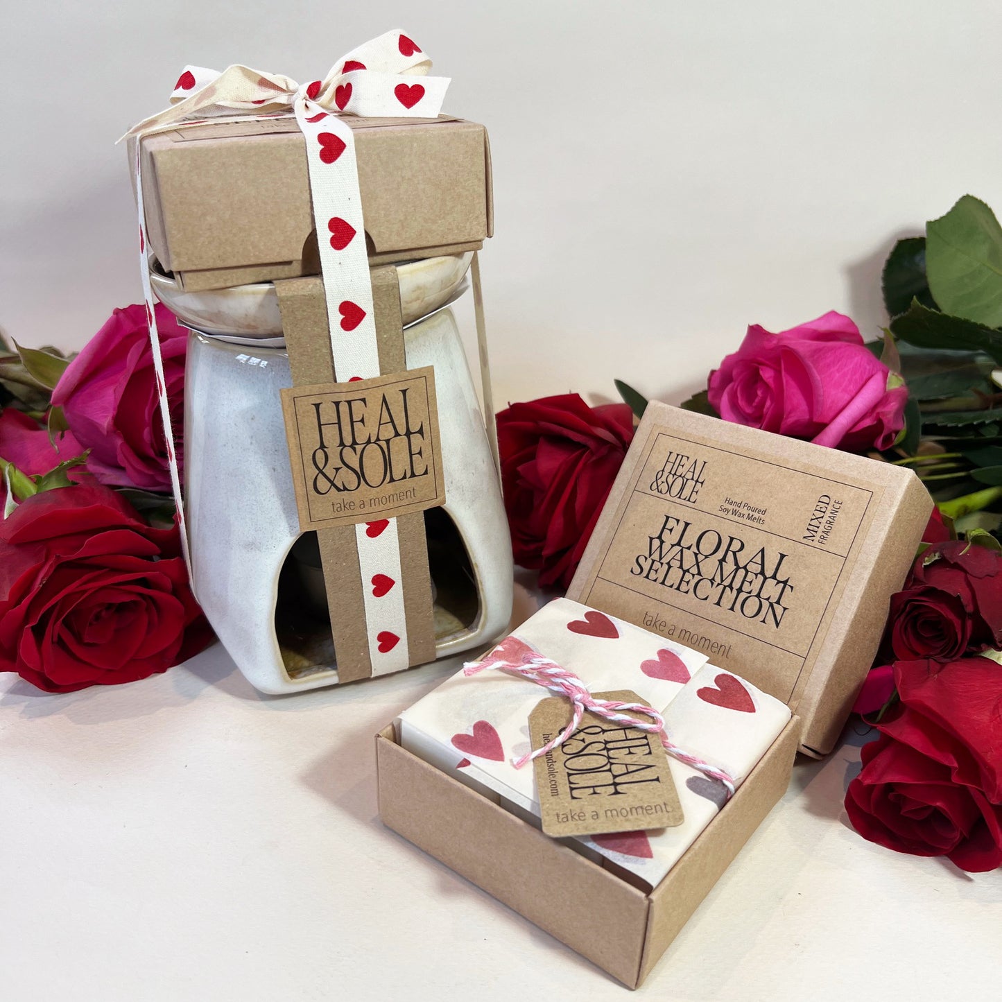 Ceramic Diffuser & Floral Wax Melts Gift Set