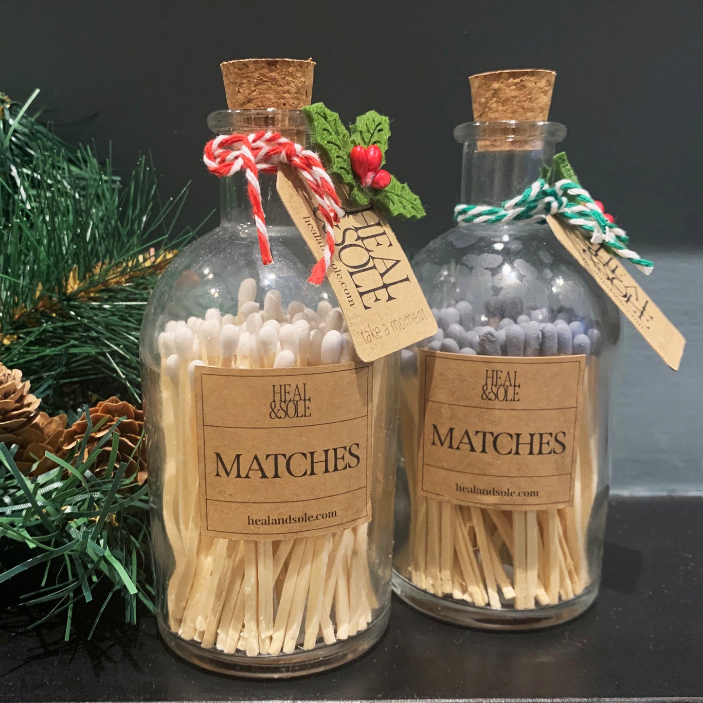 Christmas Matches in Bottle