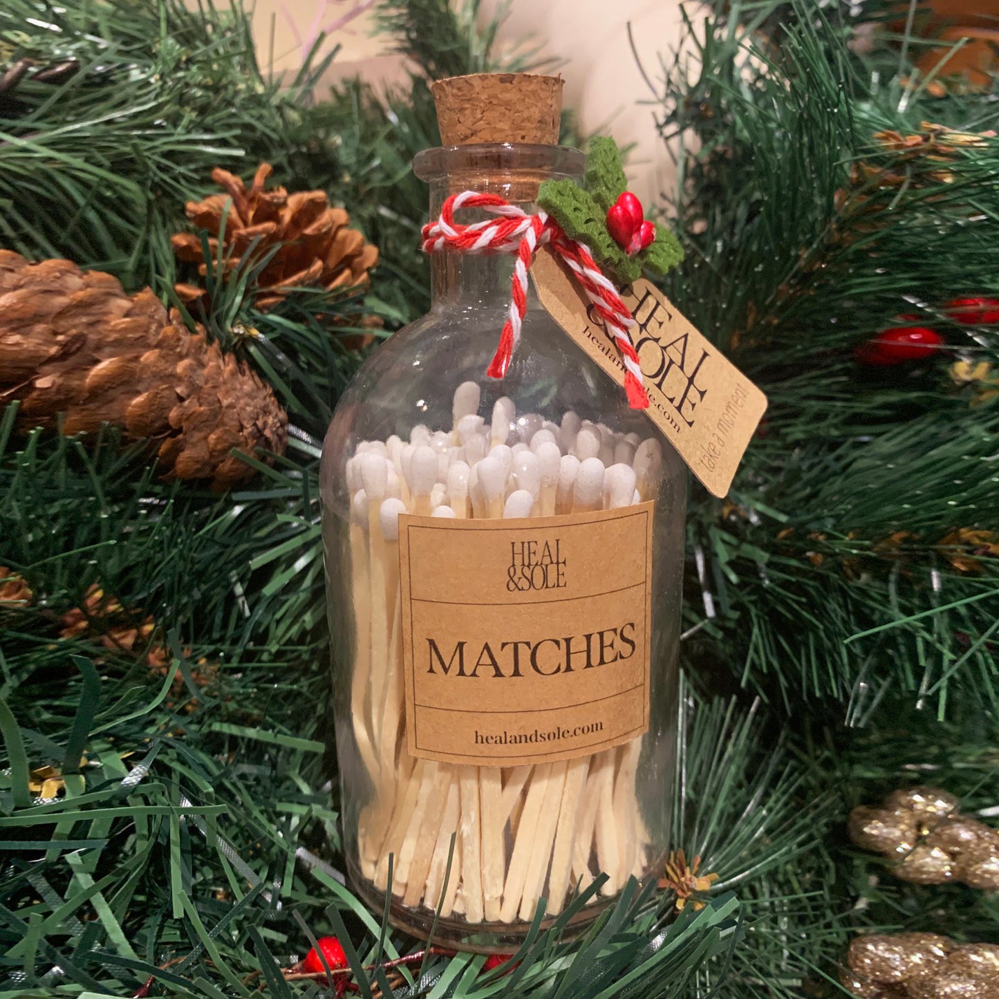 Christmas Matches in Bottle