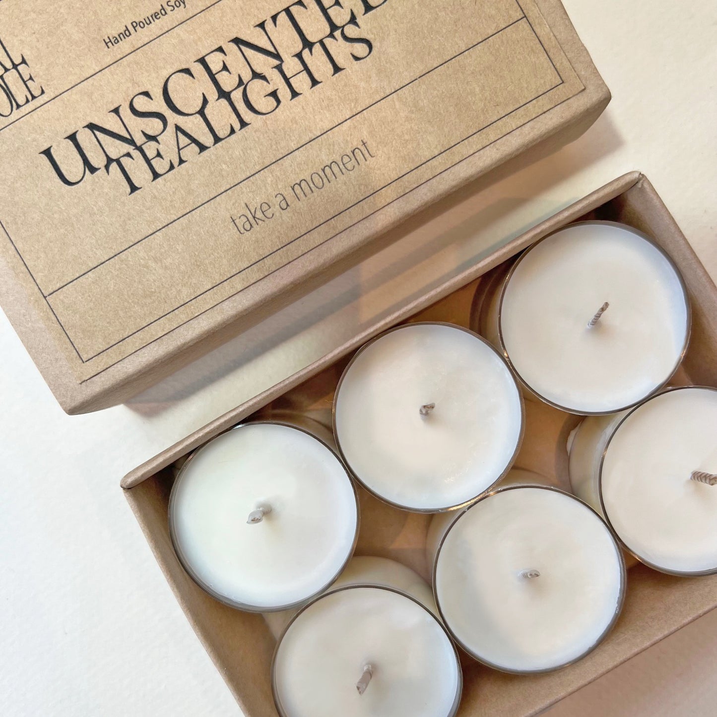 Unscented Soy Wax Tealights