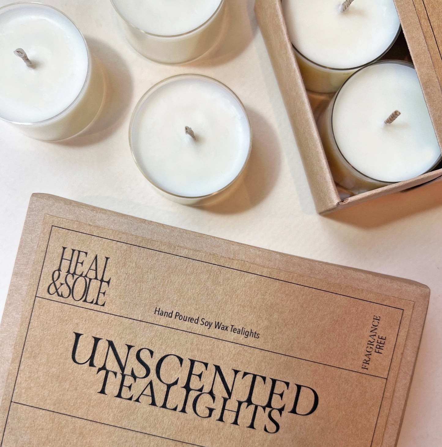 Unscented Soy Wax Tealights