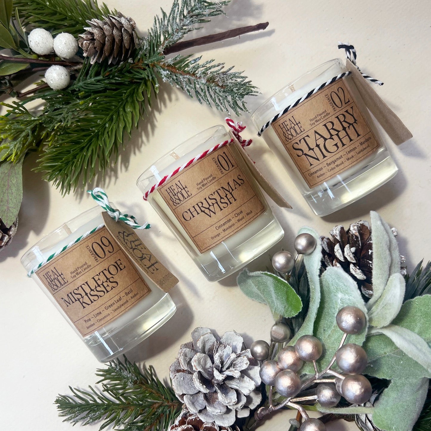 Festive Candle Trio