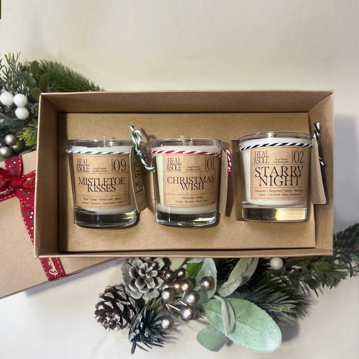 Festive Candle Trio