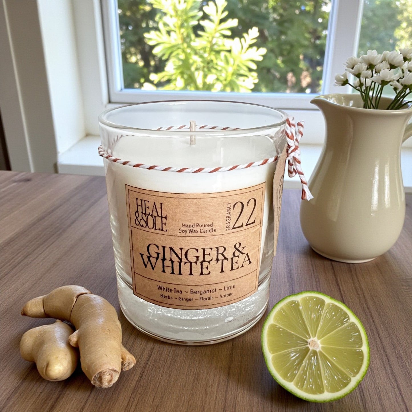 Ginger & White Tea Candle