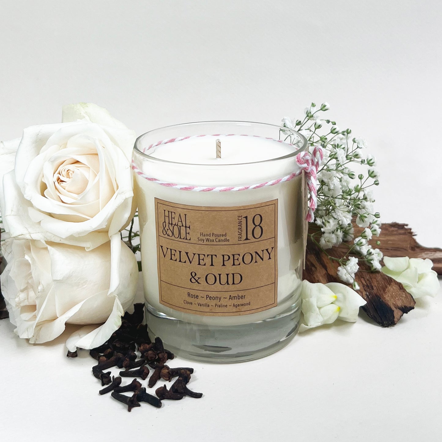 Velvet Peony & Oud Candle