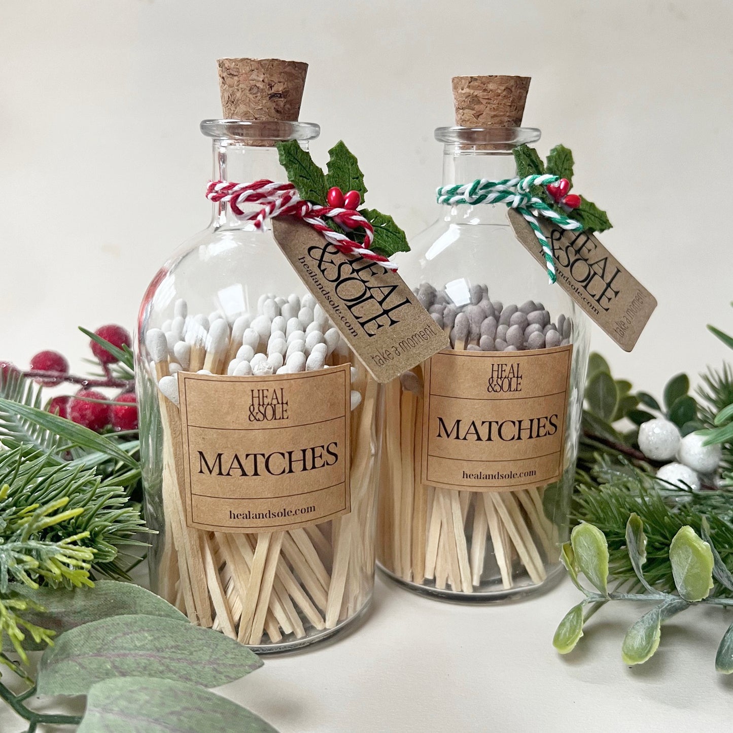 Christmas Matches in Bottle